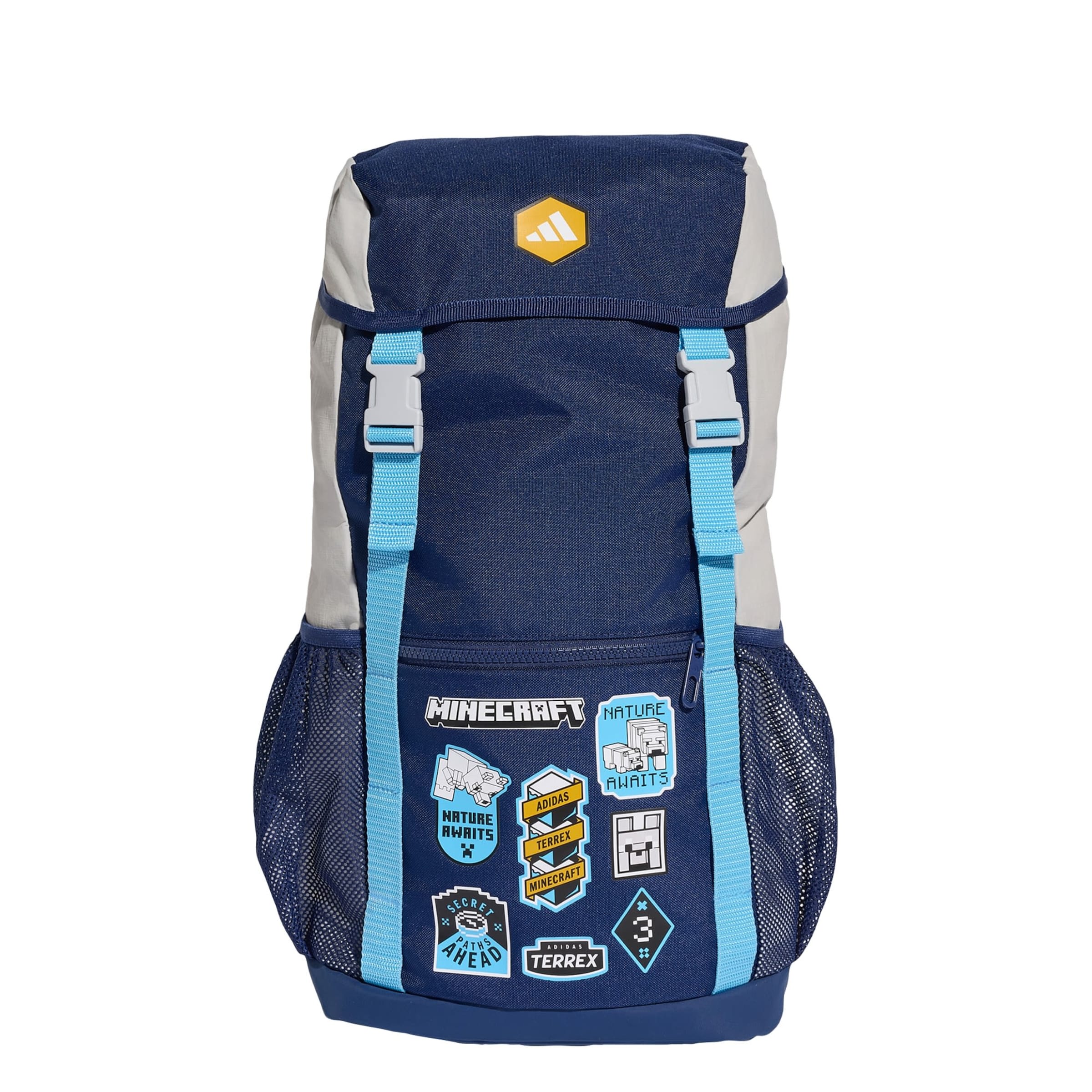 ADIDAS SPORTSWEAR - Mochilas desportivas 'Minecraft' em azul: frente