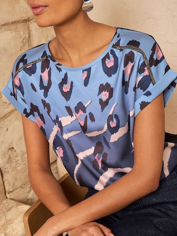 love & roses - Blusa em azul