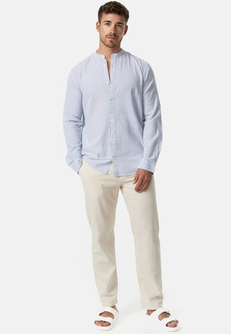 INDICODE JEANS Regular fit Button Up Shirt 'INCari' in Blue