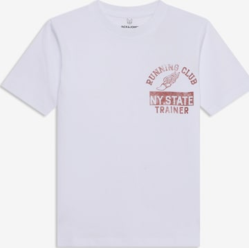 T-Shirt 'JPRBLUJACOB' Jack & Jones Junior en blanc : devant
