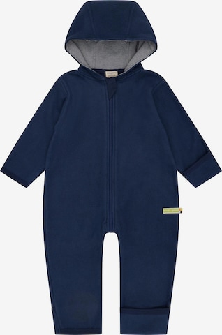 loud + proud Dungarees in Blue: front
