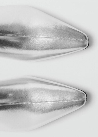 MANGO Ankle Boots 'strapy' in Silver