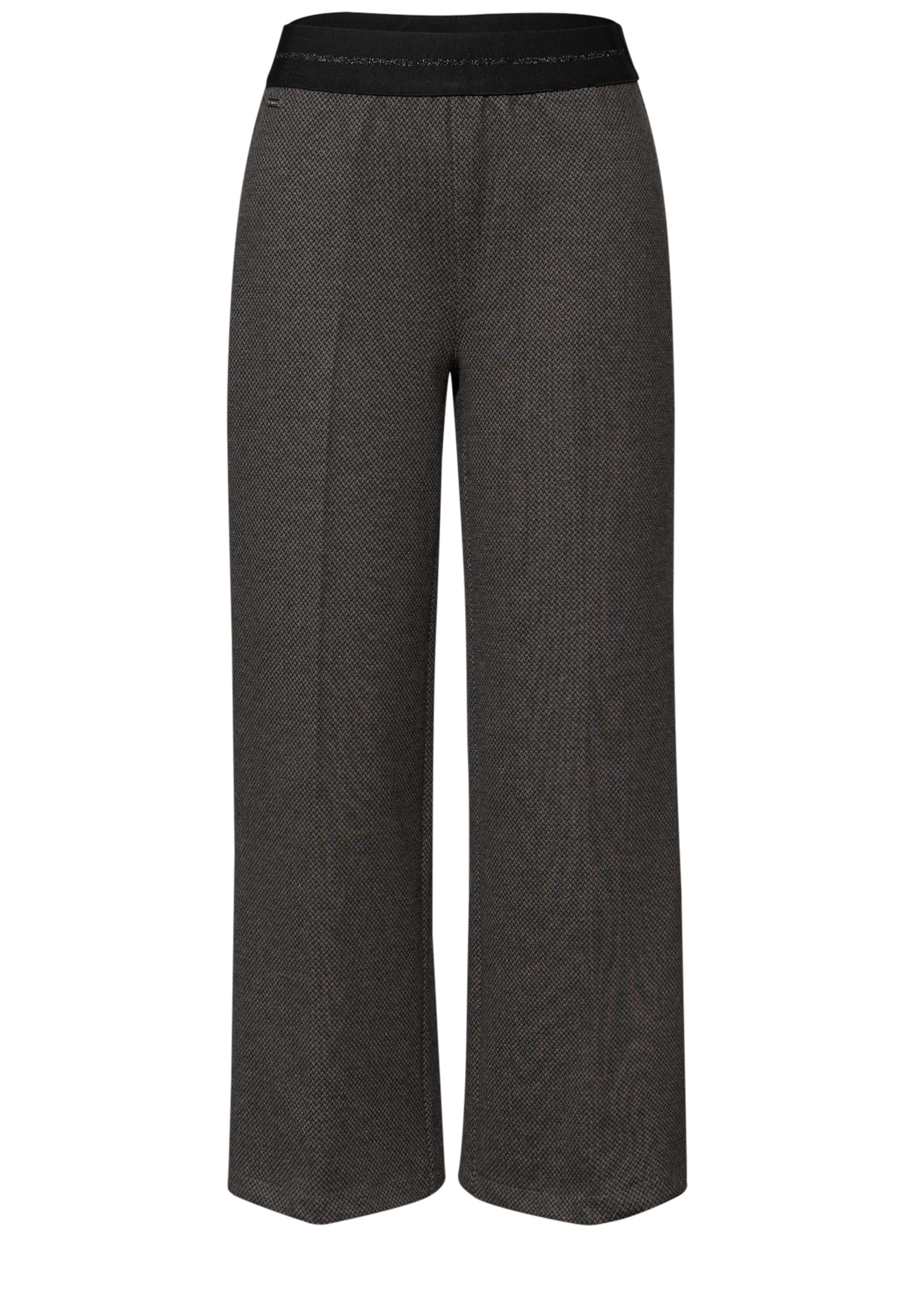 STREET ONE Loosefit Hose in Grau: Vorderseite