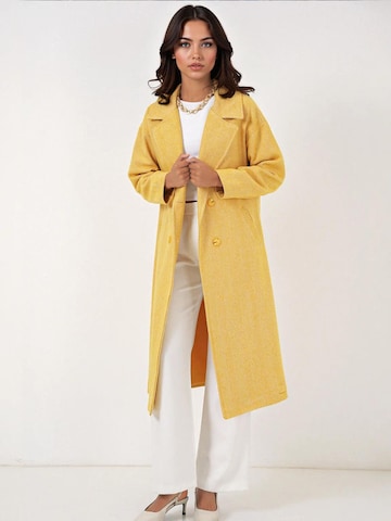 Bigdart - Sobretudo meia-estação em amarelo