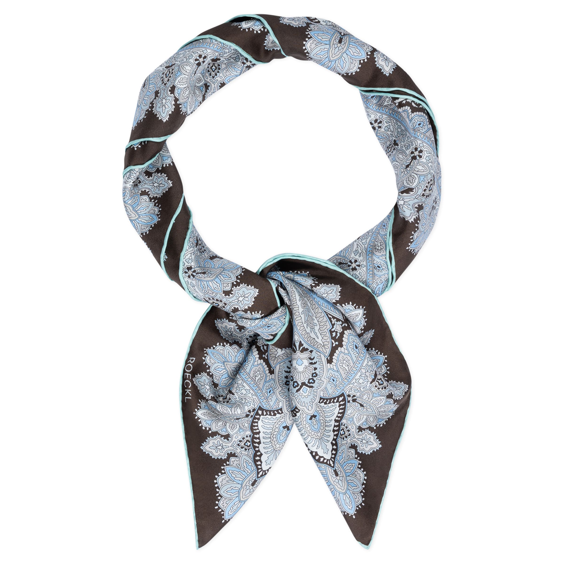 Foulard ' FLOURISHING PAISLEY ' di Roeckl in beige