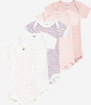 PETIT BATEAU Romper/Bodysuit in Pink: front