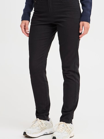 Slimfit Pantaloni chino 'Pisla' di Oxmo in nero: frontale