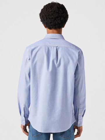 WRANGLER Regular fit Overhemd 'LS SHIRT' in Blauw