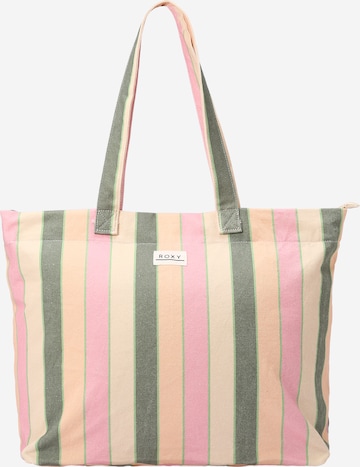 ROXY Nákupní taška 'SWEETER THAN HO' – zelená: přední strana