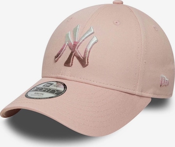 NEW ERA Hat 'Chyt Metallic 9Forty Neyyan Pkr' in Pink: front