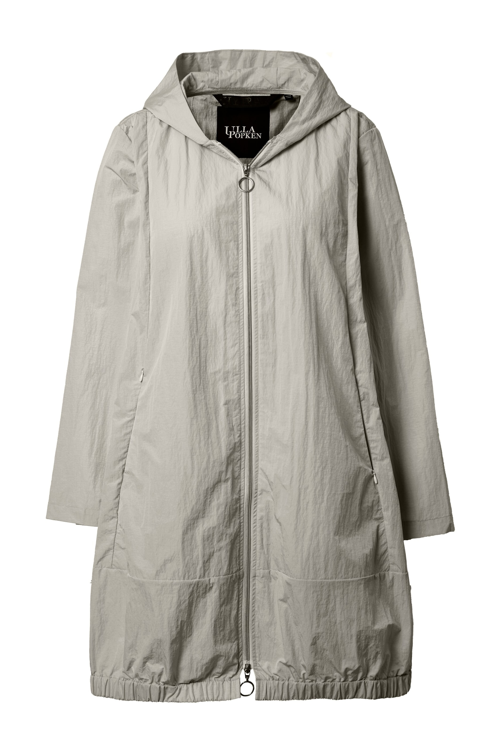 Ulla Popken Raincoat in Grey: front