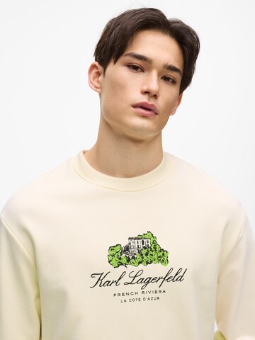 Karl Lagerfeld Μπλούζα φούτερ 'Villa La Vigie' σε μπεζ