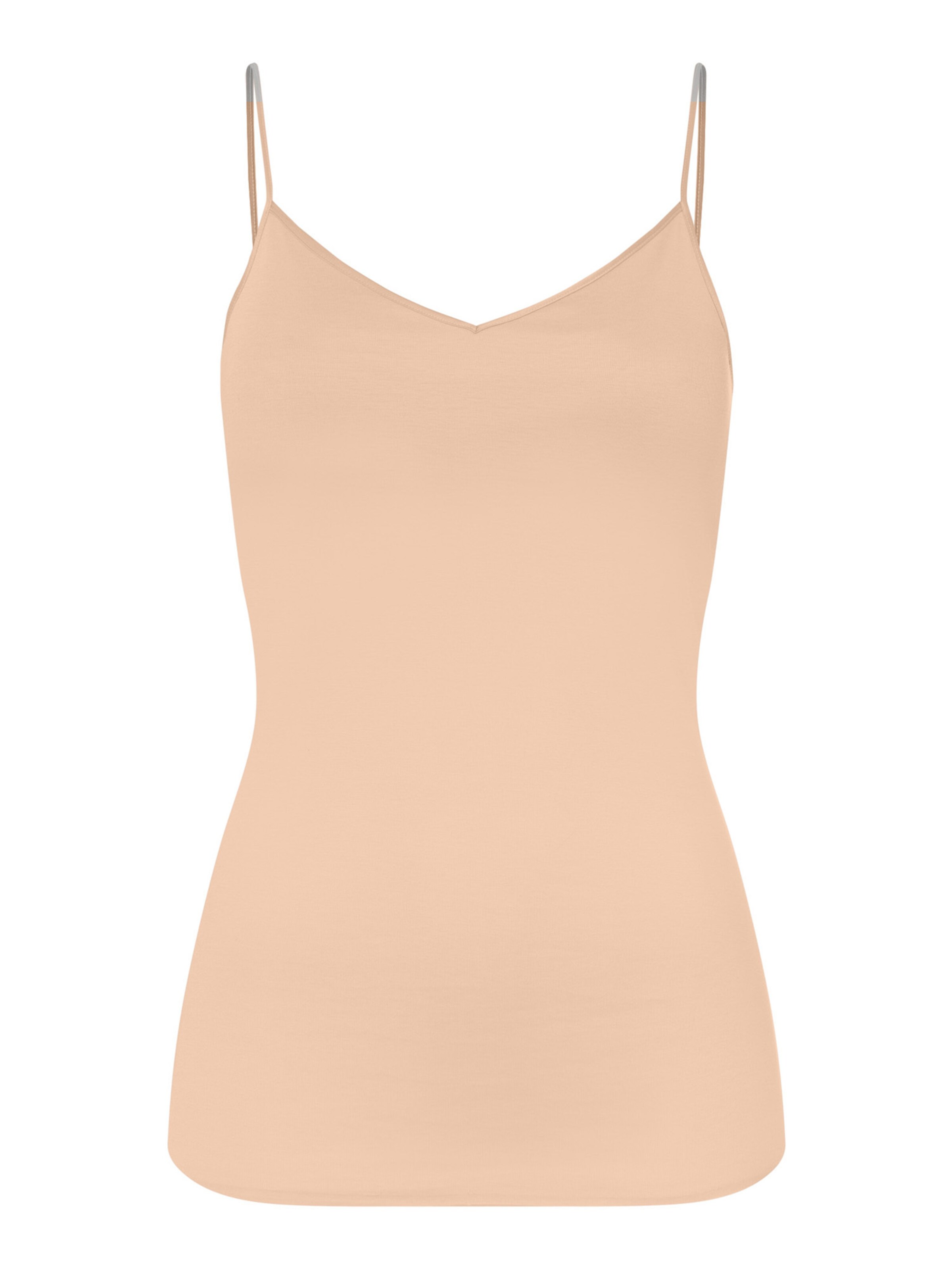 Hanro - Top en beige: frente