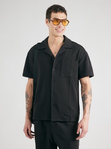 Comfort fit Camicia di Sixth June in nero: frontale