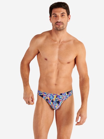HOM Slip ' Funky Styles ' in Blauw: voorkant
