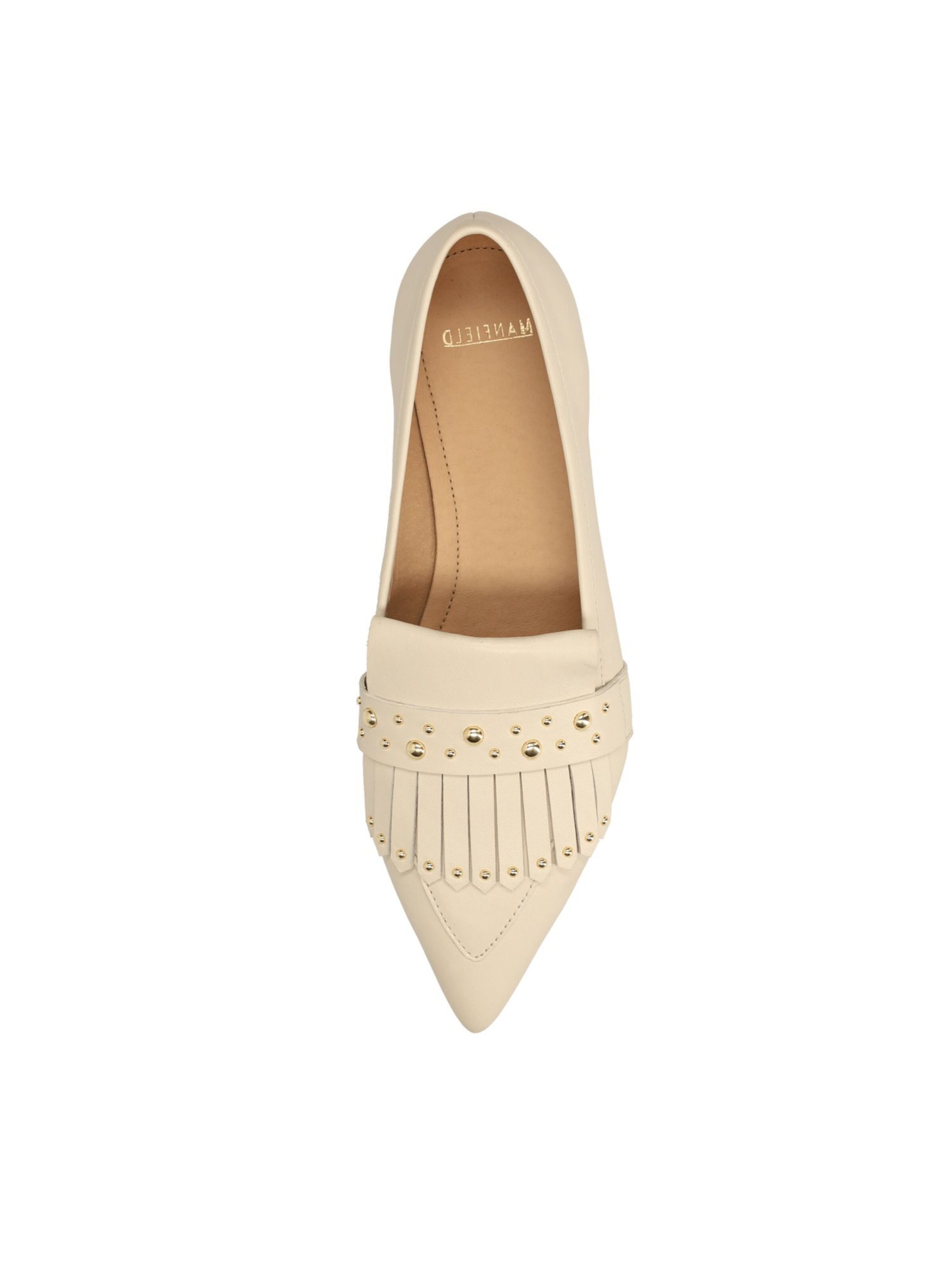 Mocassin MANFIELD en blanc