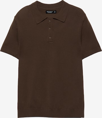 Pull&Bear Pulover | rjava barva: sprednja stran