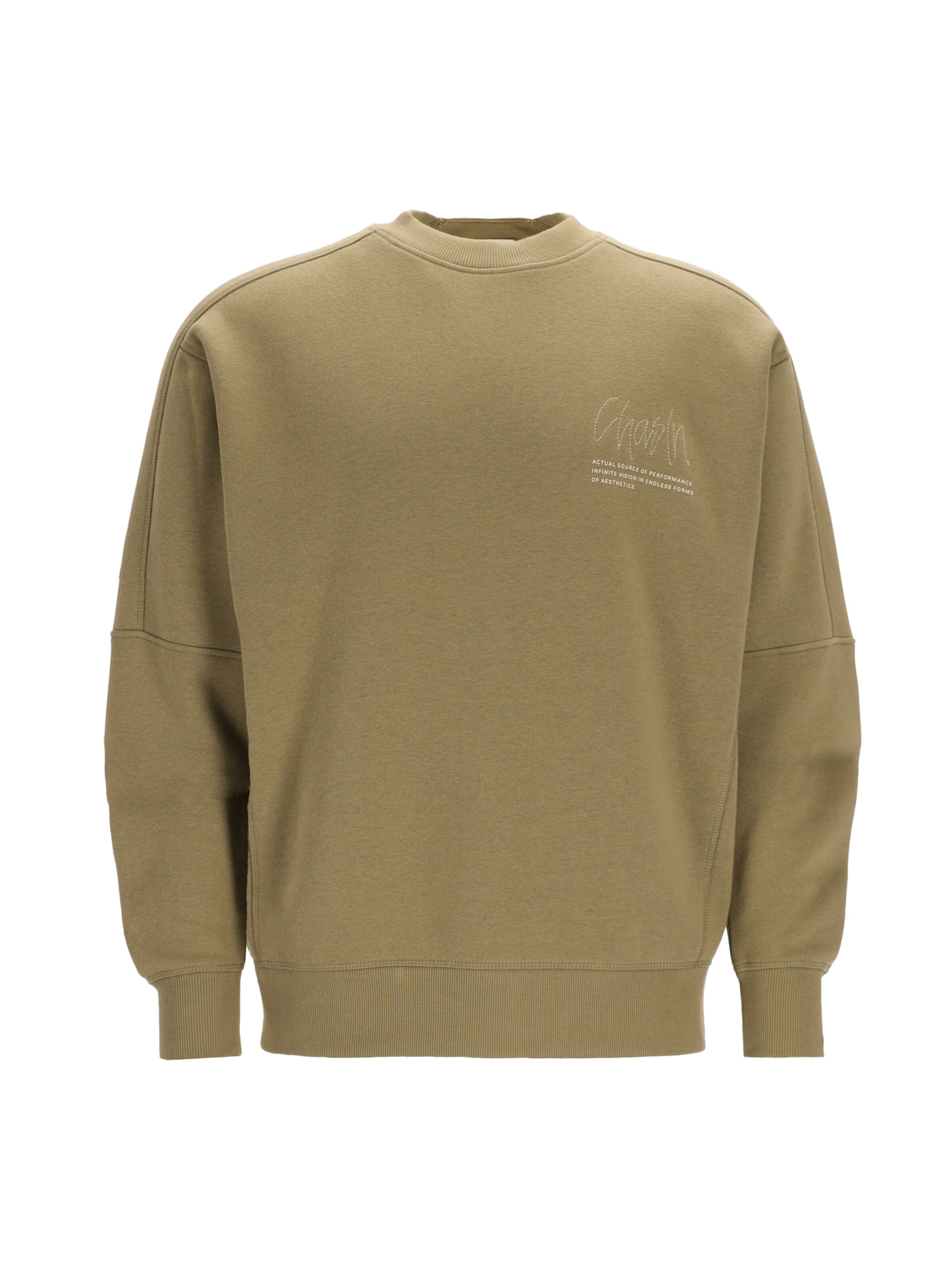 Sweat-shirt 'Ido' CHASIN' en vert : devant