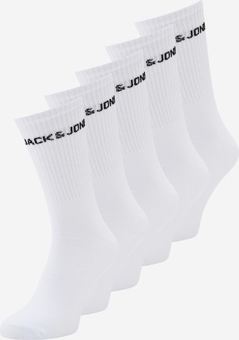Jack & Jones Plus Socks in White: front
