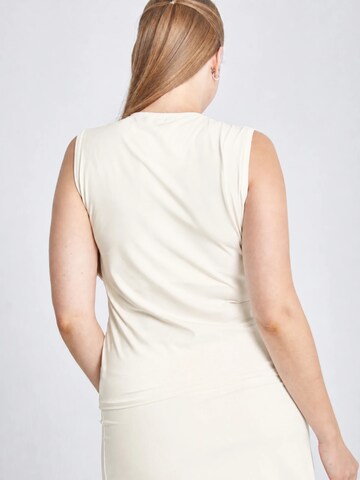 SPORTKIND Sporttop 'Loose Fit V-Neck'‌‌ in Weiß