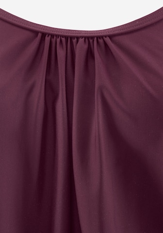LASCANA Bustier Majica za kopanje brez rokavov 'Kati' | vijolična barva