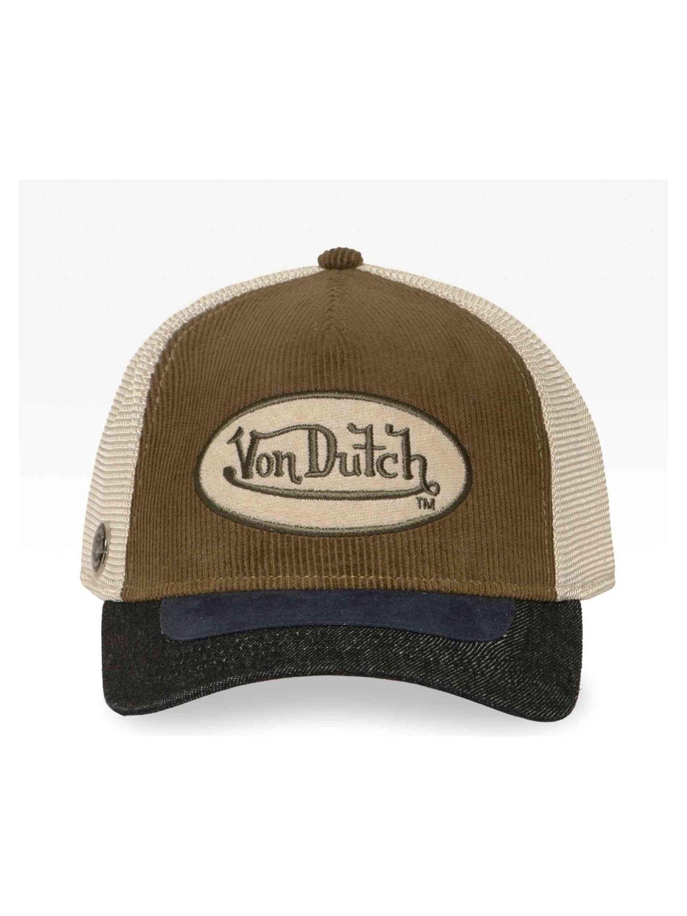 Von Dutch Pet 'Gorra von dutch tostada shield 05 trucker cap' in Beige: voorkant