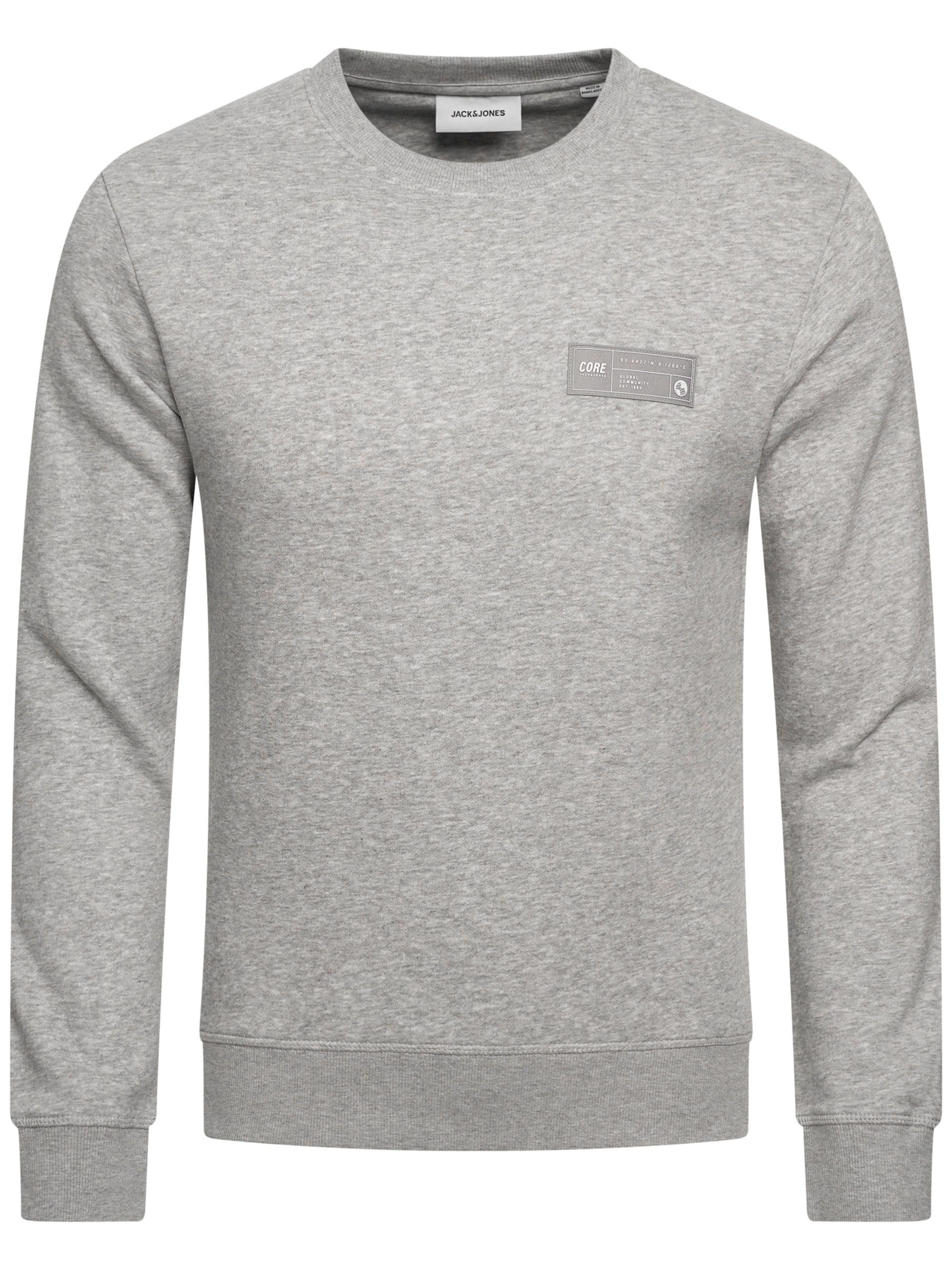 JACK JONES Sweatshirt 'JJCOPOPS' in Grey