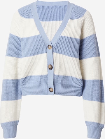 Monki Knit Cardigan in Blue: front