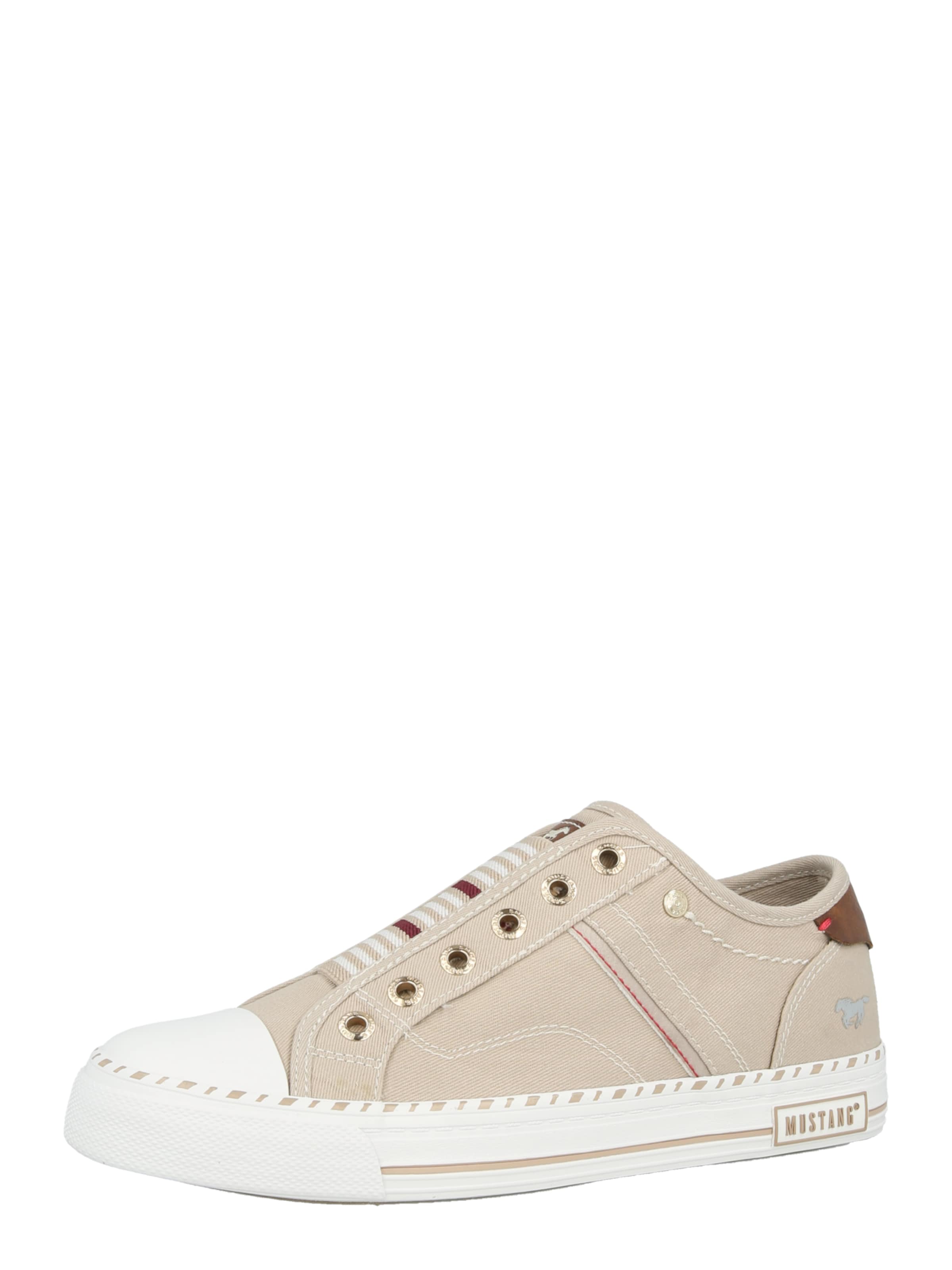MUSTANG Platform trainers in Beige: front