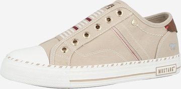 MUSTANG Platform trainers in Beige: front