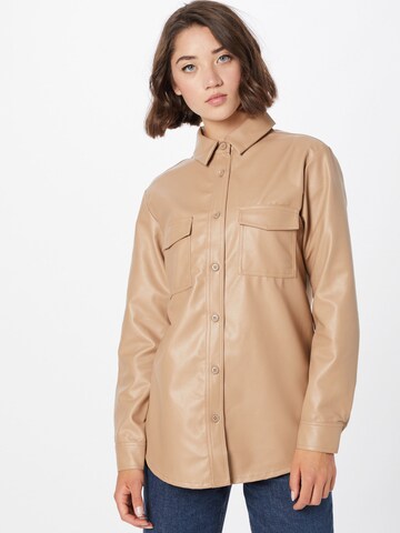 4th & Reckless Blouse 'Lissa' in Beige: front