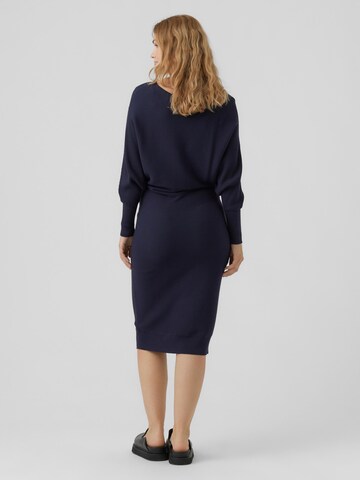 MAMALICIOUS Knit dress 'Hedvig' in Blue