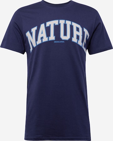 DEDICATED. Tričko 'Nature' – modrá: přední strana