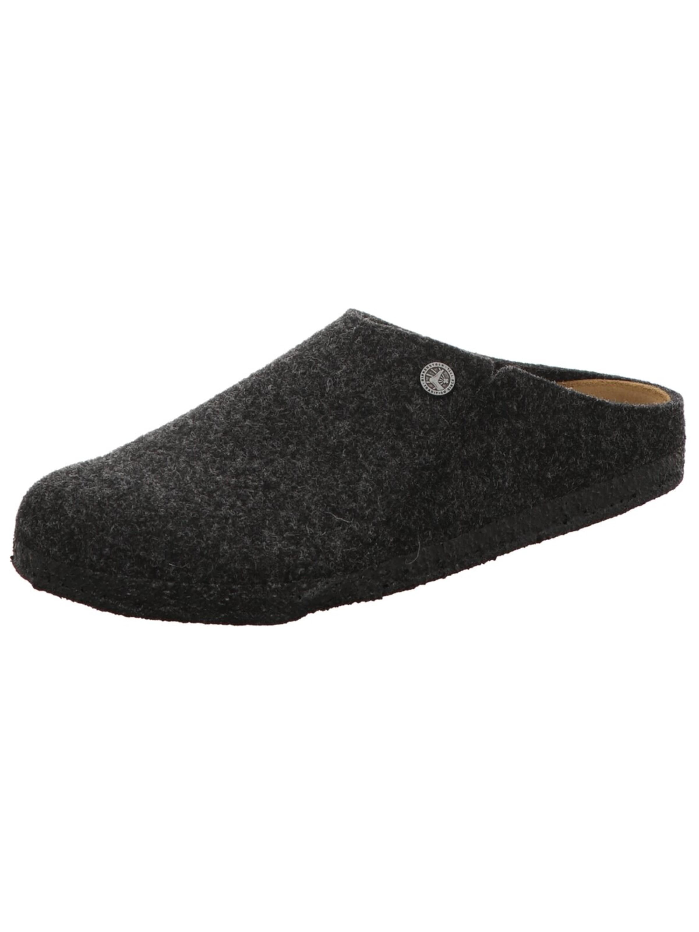 BIRKENSTOCK - Zapatos abiertos 'Pantolette Herren 1014938 Filz in anthrazit' en gris: frente