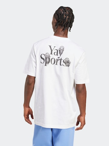 ADIDAS SPORTSWEAR Funkční tričko 'YAY' – bílá: přední strana
