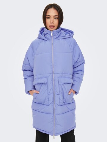 ONLY Zimní kabát – fialová: přední strana
