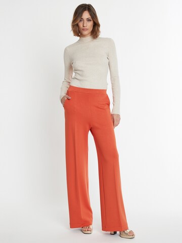 Ana Alcazar Regular Trousers 'Sefara' in Orange