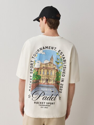 T-Shirt Next en blanc : devant