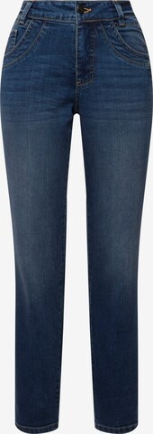 LAURASØN Slimfit Jeans in Blauw: voorkant