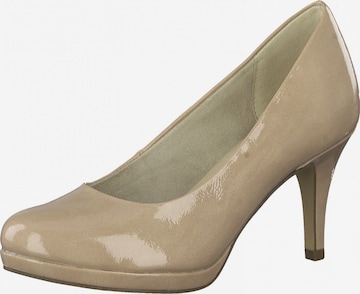 TAMARIS - Zapatos con plataforma en beige: frente