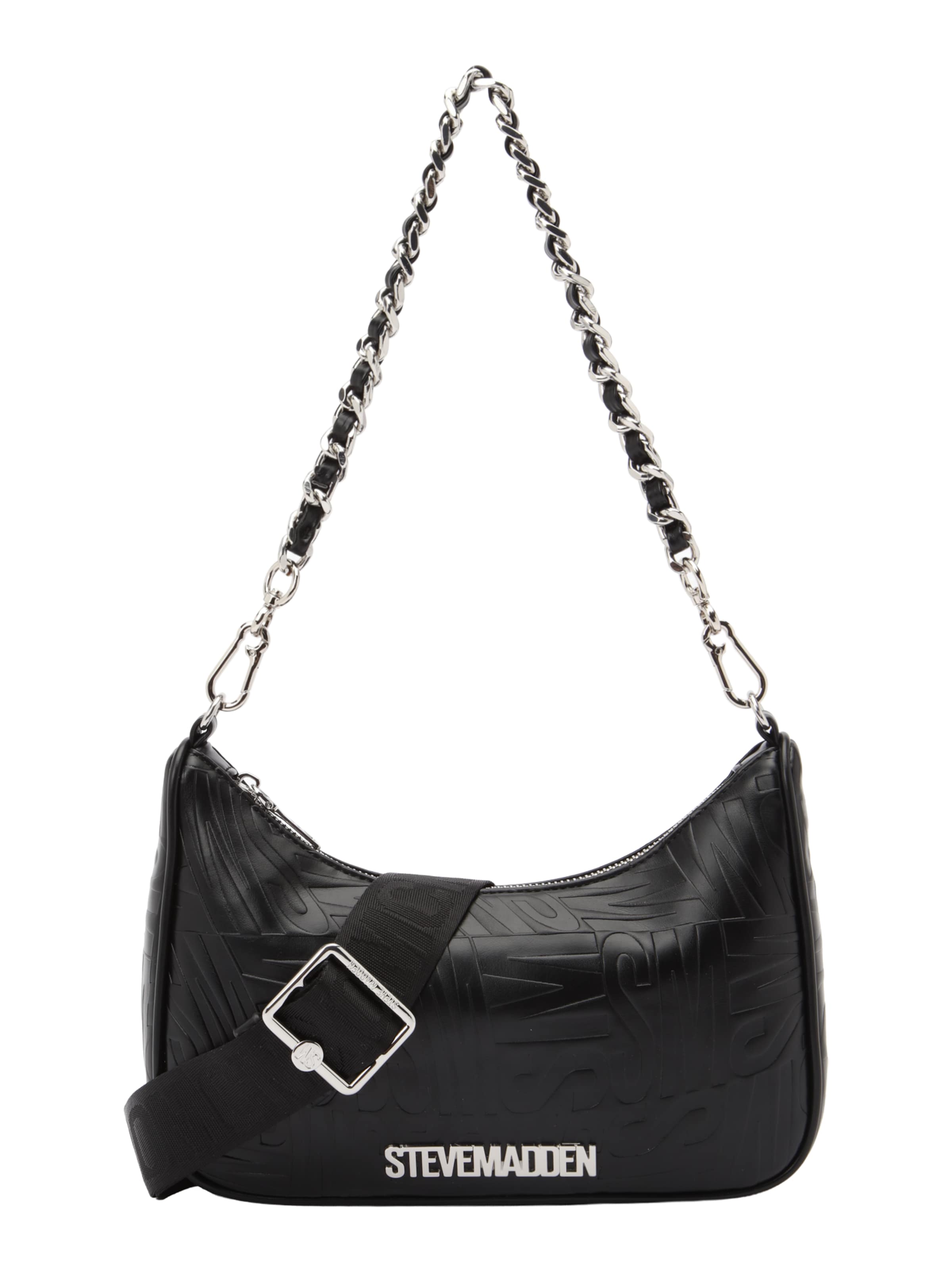 STEVE MADDEN Axelremsväska 'Btwistie' i svart: framsida