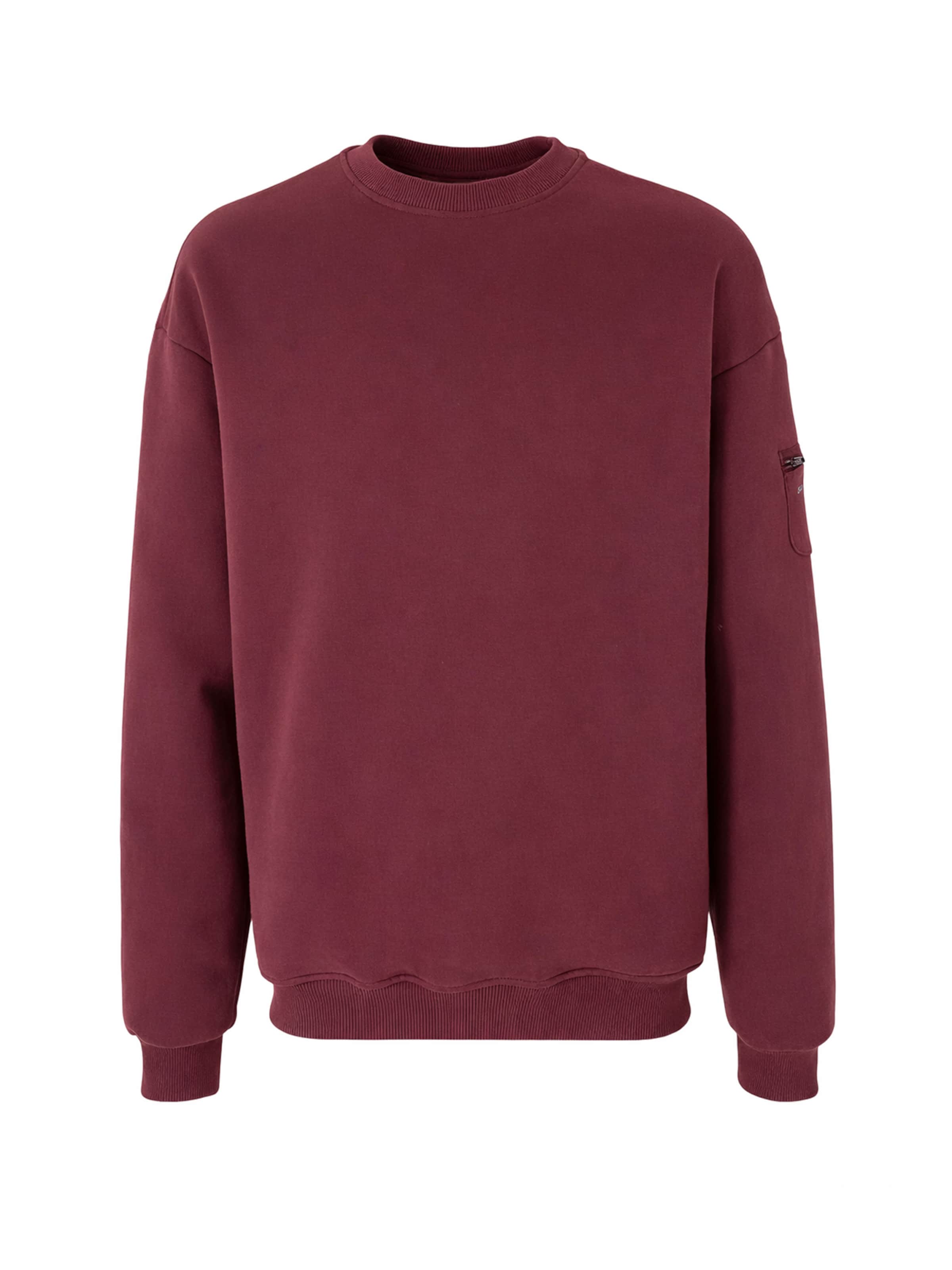 Organication Sweatshirt in Rot: Vorderseite