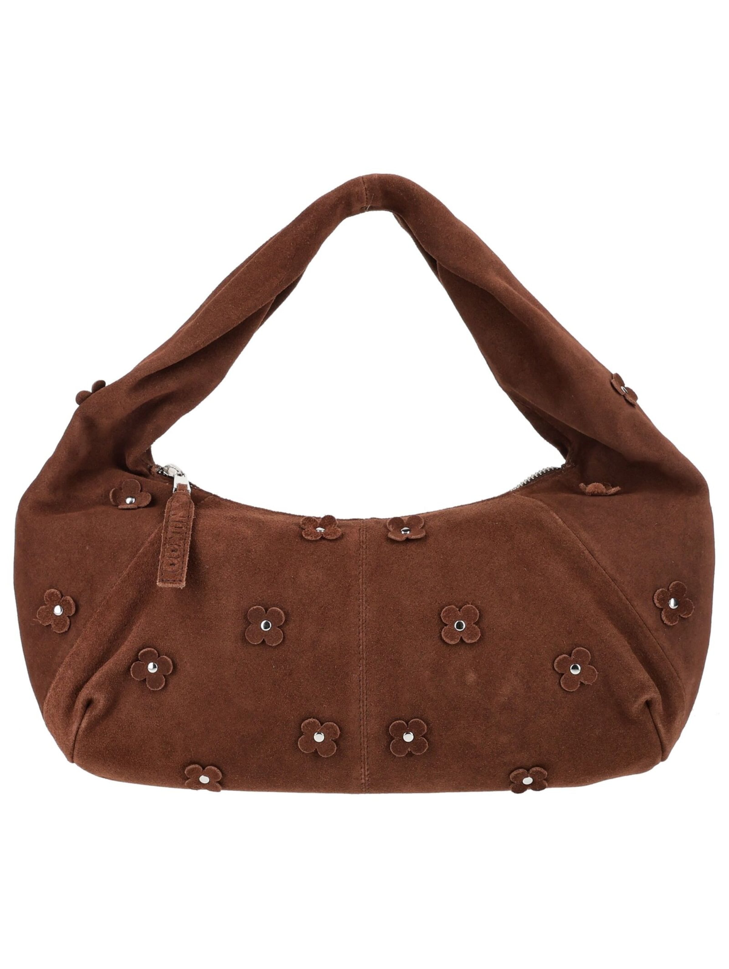 Sac bandoulière NÚNOO en marron : devant