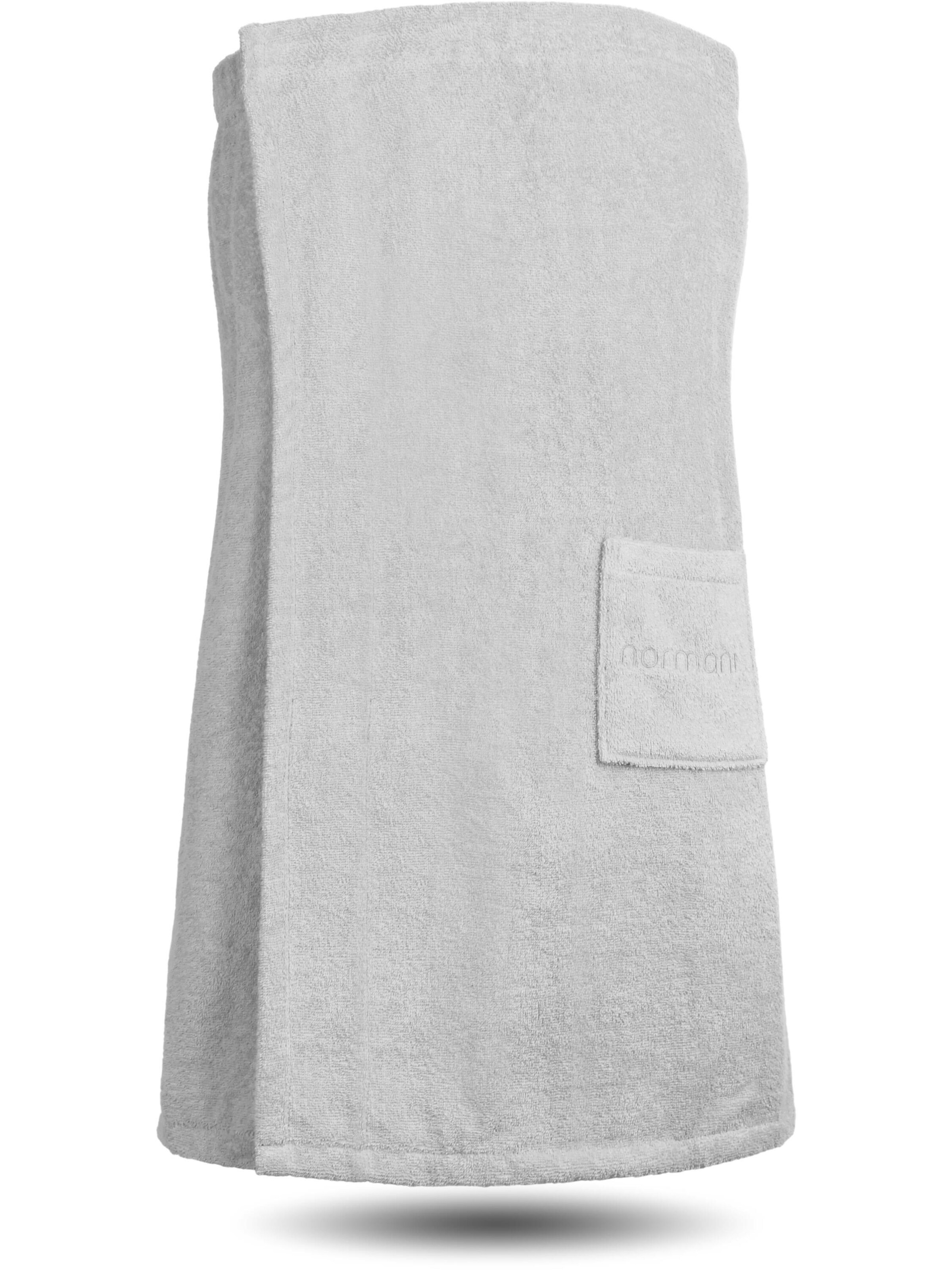 Peignoir court normani en blanc : devant