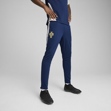 PUMA Slim fit Sports trousers 'Portugal' in Blue: front