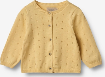 WHEAT Strickjacke 'Maia' in Gelb: Vorderseite
