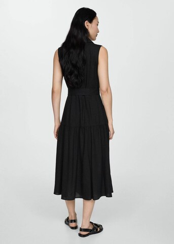 MANGO Sukienka koszulowa 'ZAMORE' w kolorze czarny