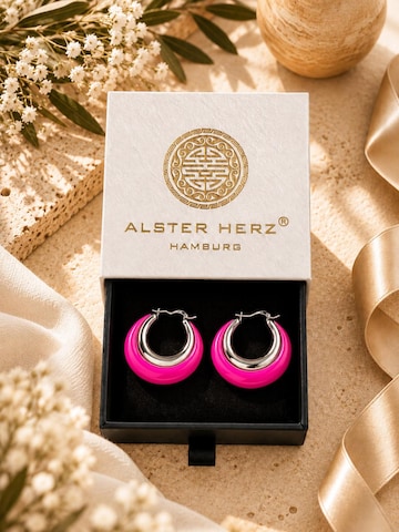 Alster Herz - Brincos 'SOUTH BEACH' em rosa