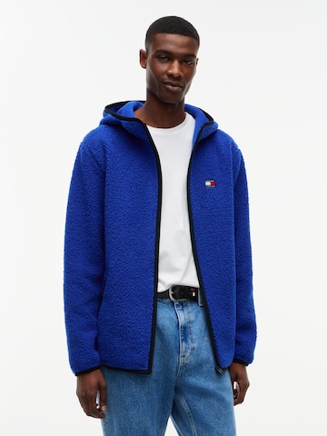 Tommy Jeans Fleecejacka i blå: framsida