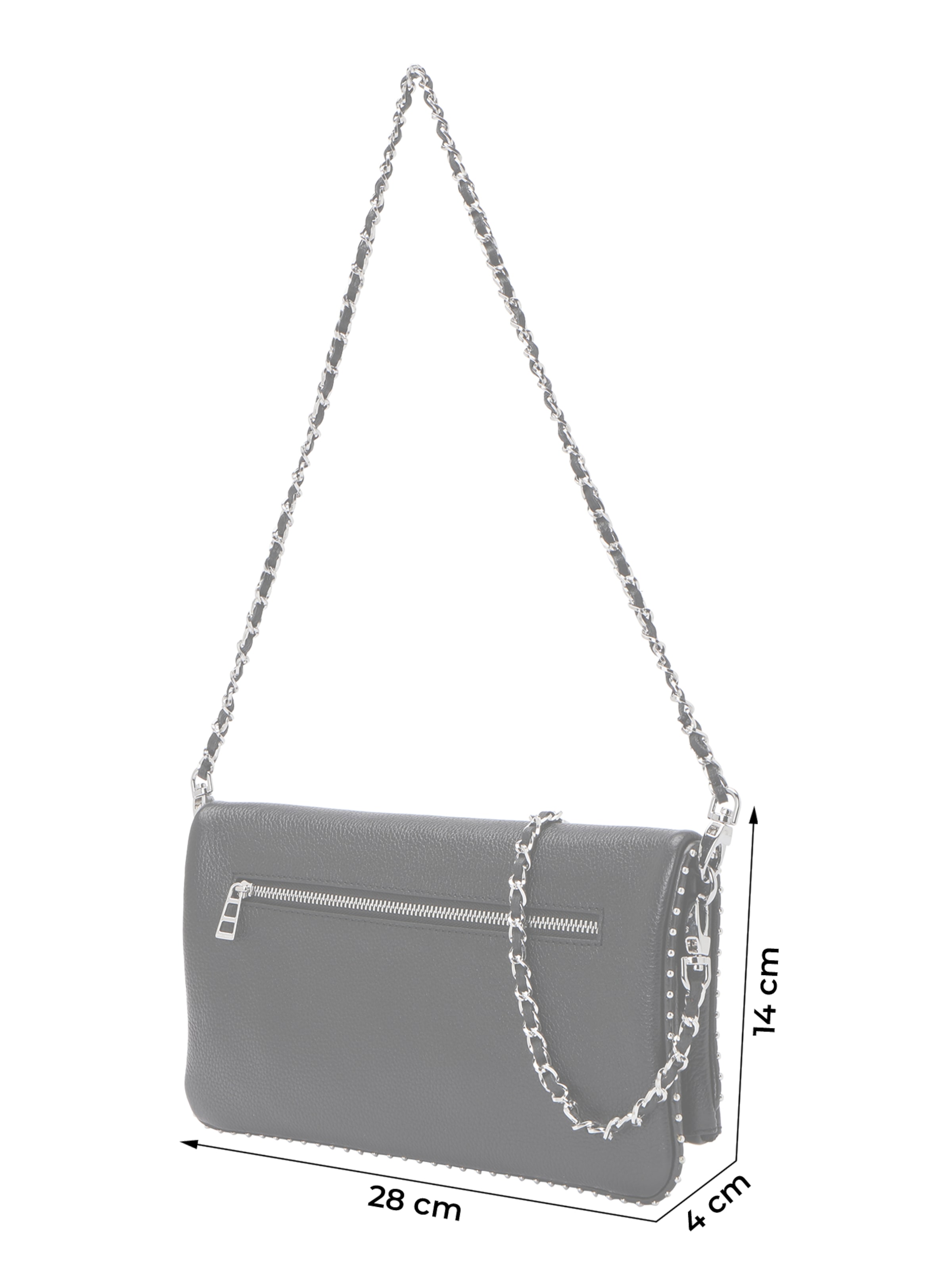 juoda Zadig & Voltaire Rankinė ant peties 'ROCK'